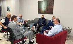 نشست مرتضی قربانی با رئیس و دبیرکل فدراسیون جهانی تیراندازی