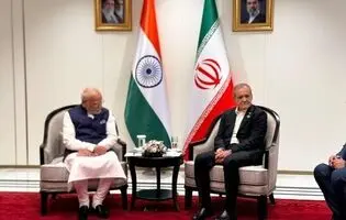 پزشکیان و نخست‌ وزیر هند دیدار کردند