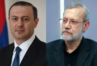 گفت‌وگوی دبیر شورای امنیت ارمنستان با لاریجانی
