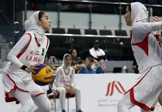 پیروزی مقتدرانه دختران تیم ملی بسکتبال سه نفره مقابل امارات