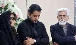 حضور گسترده بازیگران در مراسم ختم بهروز رضوی/ آقای مجری و شراره رخام هم آمدند/ فیلم