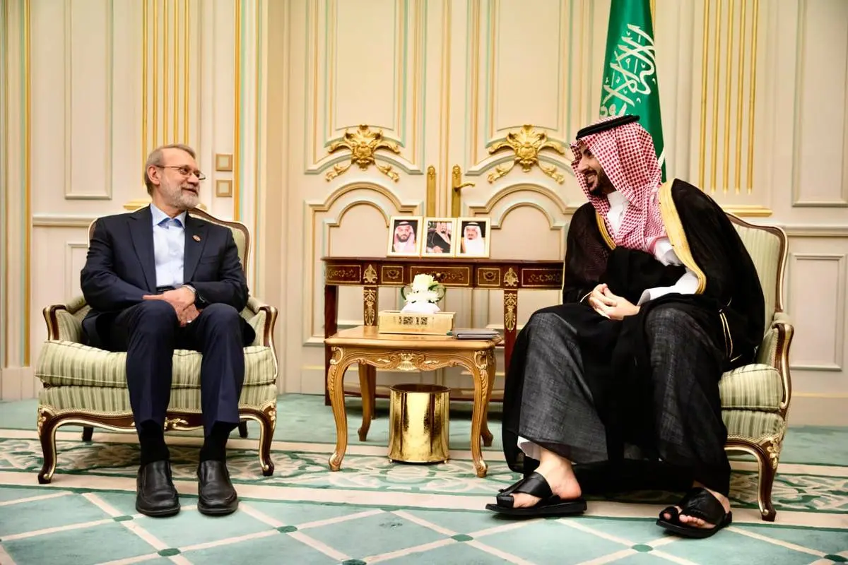 علی لاریجانی با خالد بن سلمان دیدار کرد 