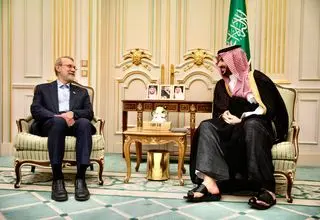 علی لاریجانی با خالد بن سلمان دیدار کرد 