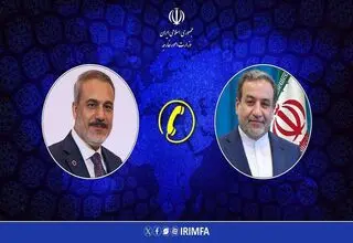 گفتگوی تلفنی وزرای امور خارجه جمهوری اسلامی ایران و ترکیه 