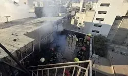 هتلی در مشهد دچار آتش‌سوزی شد