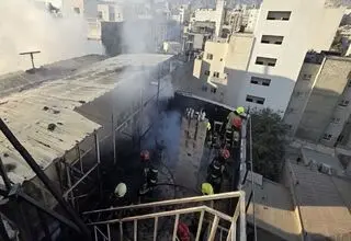 هتلی در مشهد دچار آتش‌سوزی شد