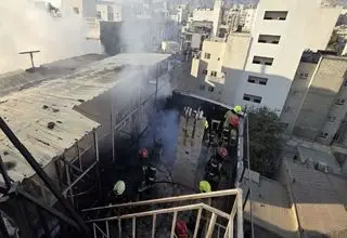 هتلی در مشهد دچار آتش‌سوزی شد