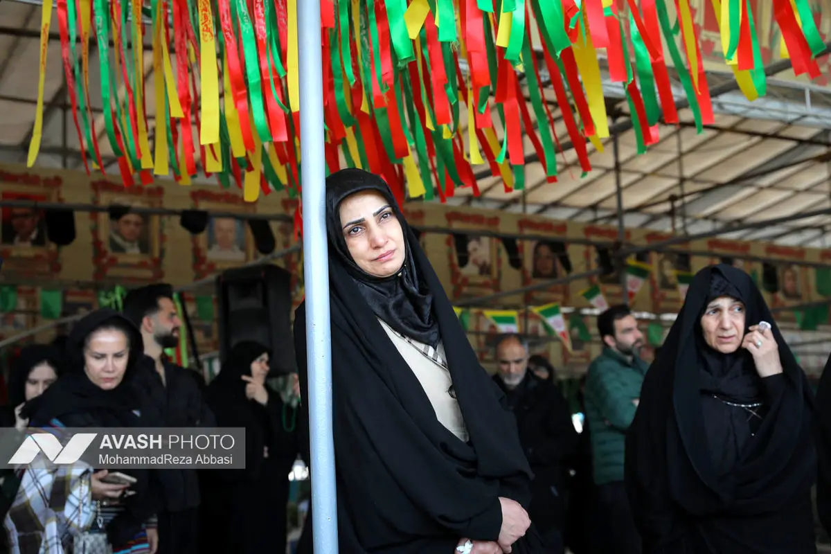 وداع با پیکر شهدای حملات صهیونی-آمریکایی