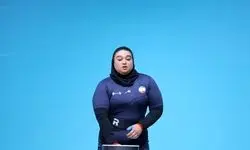 صفاوردی از کسب مدال وزنه‌برداری بانوان بازماند