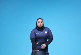 صفاوردی از کسب مدال وزنه‌برداری بانوان بازماند