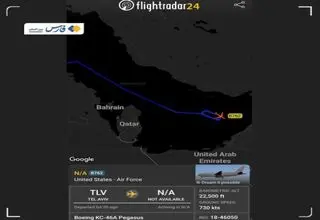 پرواز هواگردهای آمریکایی همزمان با شلیک موشک سپاه