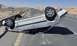 برخورد ۲ خودرو در اتوبان گرمسار ـ قم ۹ مصدوم برجا گذاشت