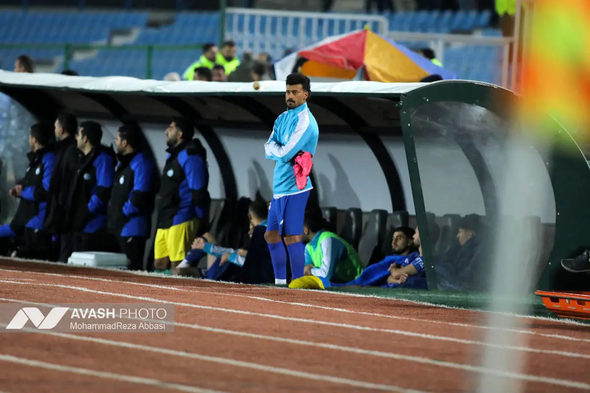 دیدار تیم های فوتبال استقلال تهران و ملوان بندر انزلی