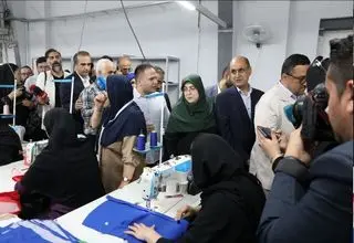 بازدید سخنگوی دولت از کارخانه‌های دوچرخه و پوشاک انزلی 
