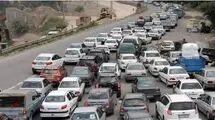 ترافیک نیمه سنگین در محور چالوس