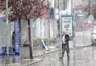 بارش باران و برف در استان تهران از ظهر شنبه