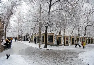 بارش برف و باران در تهران