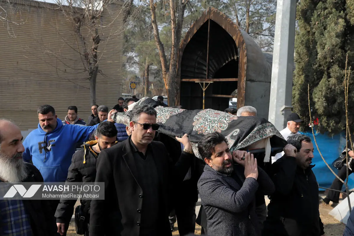 مراسم تشییع و خاکسپاری سعید پیر دوست