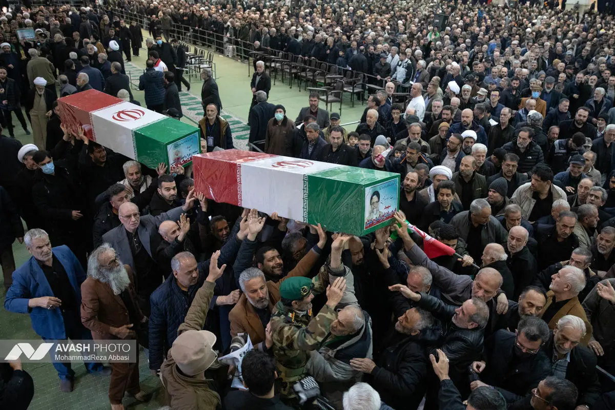 تشییع پیکر شهید اسماعیل خطیب وزیر اطلاعات