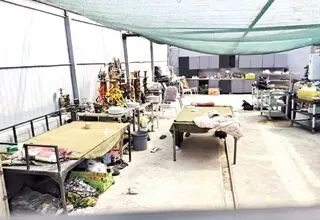 جنایت هولناک در باغ تالار بخاطر شک به زن و همکارش/ عکس