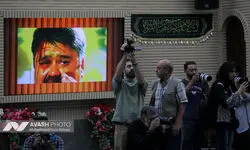 مراسم یادبود مرحوم «اکبر عبدی» در مسجد بلال صدا و سیما 