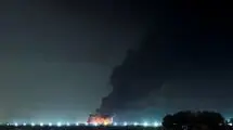 مقر آمریکا آتش گرفت