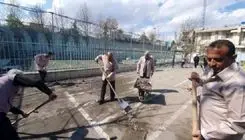 آواربرداری و تعمیرات مدارس آسیب‌دیده در حملات دشمن متجاوز آغاز شد