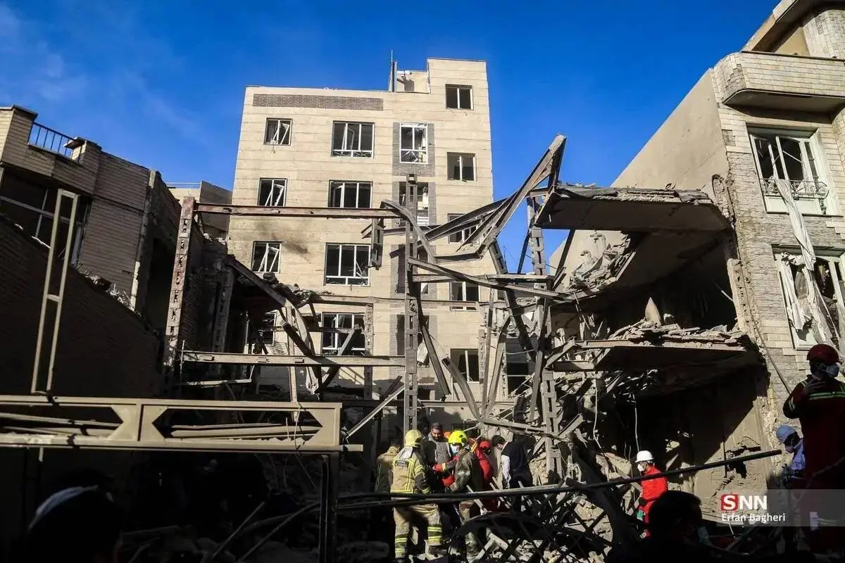 تصاویر حجم خسارات حمله به ساختمان‌های مسکونی خیابان مجاهدین اسلام