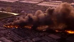 تصاویر سانحه هوایی در فرودگاهی در ایالت کنتاکی