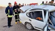 ۸ فوتی و یک مصدوم بر اثر برخورد ۲ خودرو 