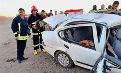 ۸ فوتی و یک مصدوم بر اثر برخورد ۲ خودرو 