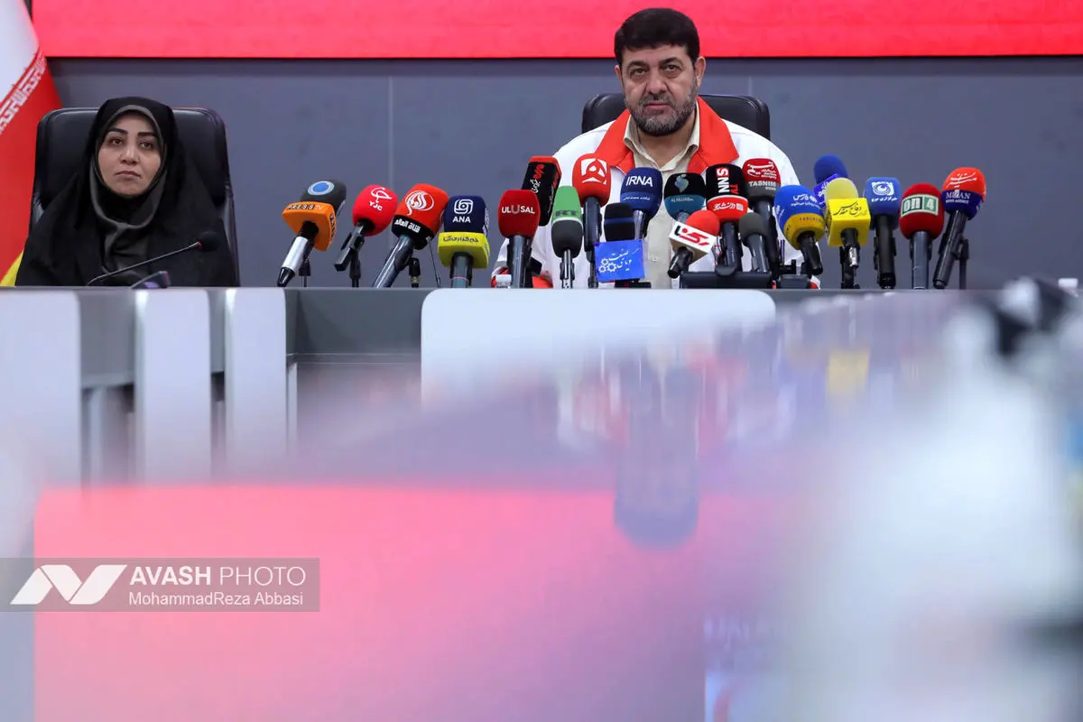 نشست خبری جمعیت هلال احمر