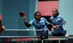 برد مقتدرانه تیم ملی تنیس روی میز بانوان ایران مقابل لبنان