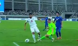پنالتی مردود ایران را ببینید و قضاوت کنید! (عکس)