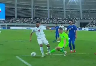 پنالتی مردود ایران را ببینید و قضاوت کنید! + عکس