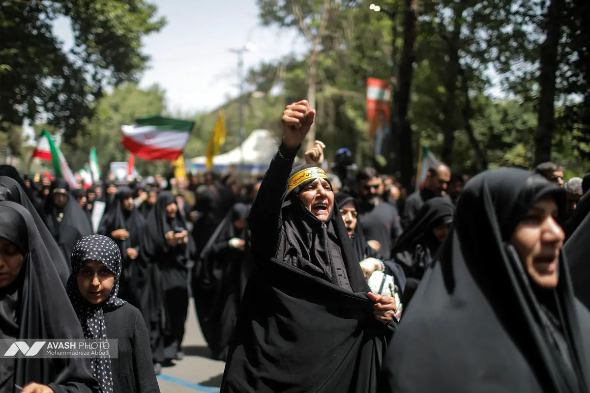دسته عزاداری مردمی دانشجویی ظهر تاسوعا در تهران