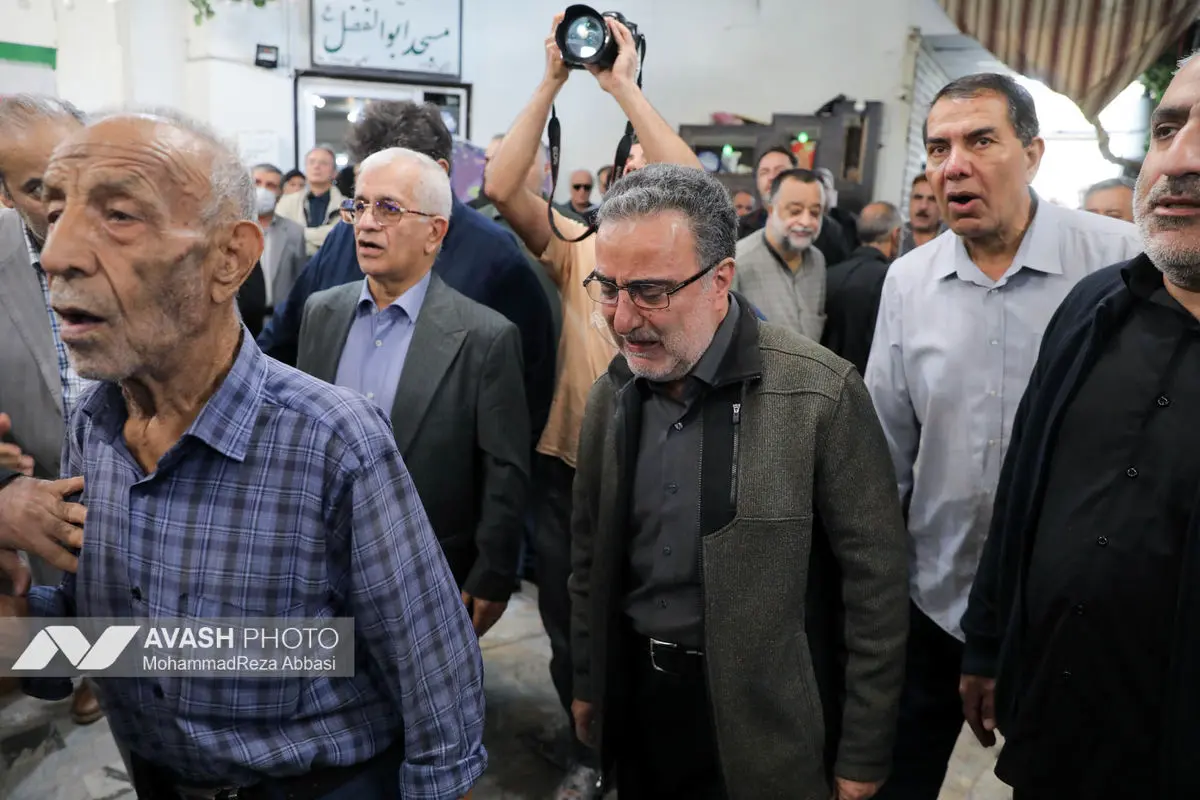 مراسم تشییع سید محمد تاج زاده