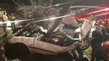 مرگ 2 جوان در تصادف مرگبار یک پرشیا در بزرگراه یاسینی