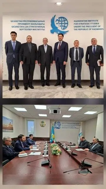 رایزنی سفیر ایران با رئیس موسسه مطالعات استراتژیک قزاقستان

