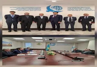 رایزنی سفیر ایران با رئیس موسسه مطالعات استراتژیک قزاقستان  