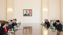 دیدار مسئول سیاست خارجی اتحادیه اروپا با رئیس‌جمهور آذربایجان