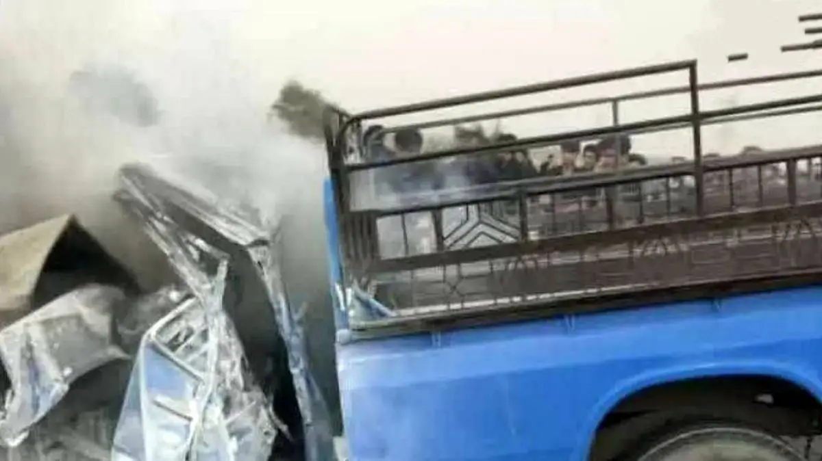 مرگ تلخ 5 مسافر در صحنه تصادف نیسان آبی / در محور دزفول رخ داد