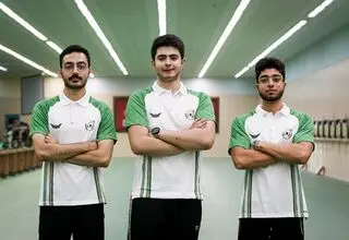 تیم تپانچه ۲۵ متر جوانان در جایگاه چهارم ایستاد
