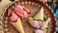  طرز تهیه بستنی قیفی خانگی با میوه و شکلات/ راحت و خوشمزه