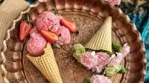  طرز تهیه بستنی قیفی خانگی با میوه و شکلات/ راحت و خوشمزه