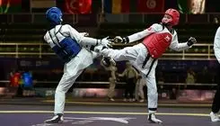 صعود دختر تکواندوکار ایران به مرحله یک‌چهارم نهایی