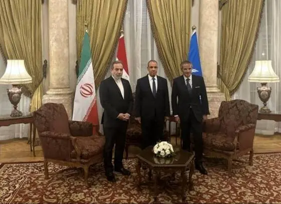 دیدار سه‌جانبه میان عراقچی، عبدالعاطی و گروسی در قاهره