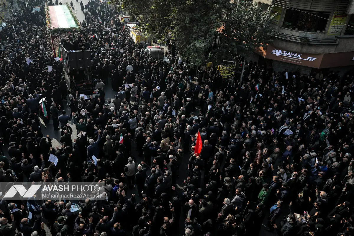 مراسم تشییع پیکرهای ۱۰۰ شهید گمنام - تهران