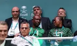 حضور دبیرکل کمیته ملی المپیک و مشاور وزیر ورزش در سالن وزنه‌برداری 