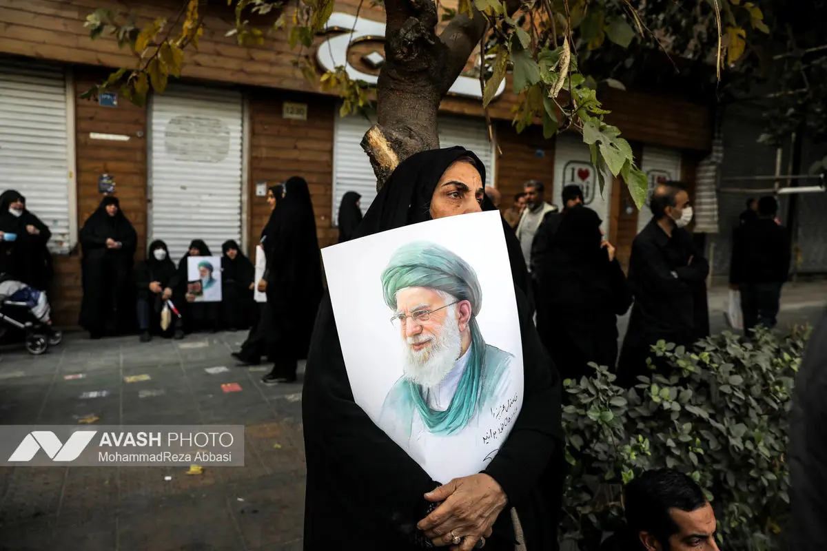 مراسم تشییع پیکرهای ۱۰۰ شهید گمنام - تهران